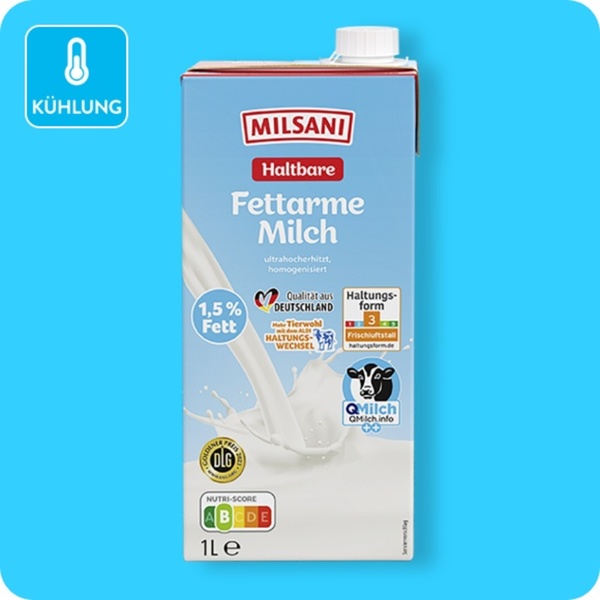 Bild 1 von MILSANI H-Milch, Fettarm