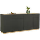 Bild 1 von XXXL SIDEBOARD matt, Schwarz, Braun