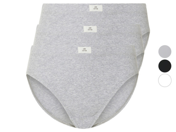 Bild 1 von esmara® Damen Slips, 3 Stück, in Ripp-Qualität