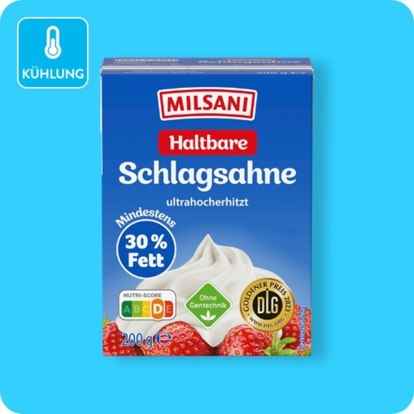 Bild 1 von MILSANI H-Schlagsahne, Mind. 30 % Fett