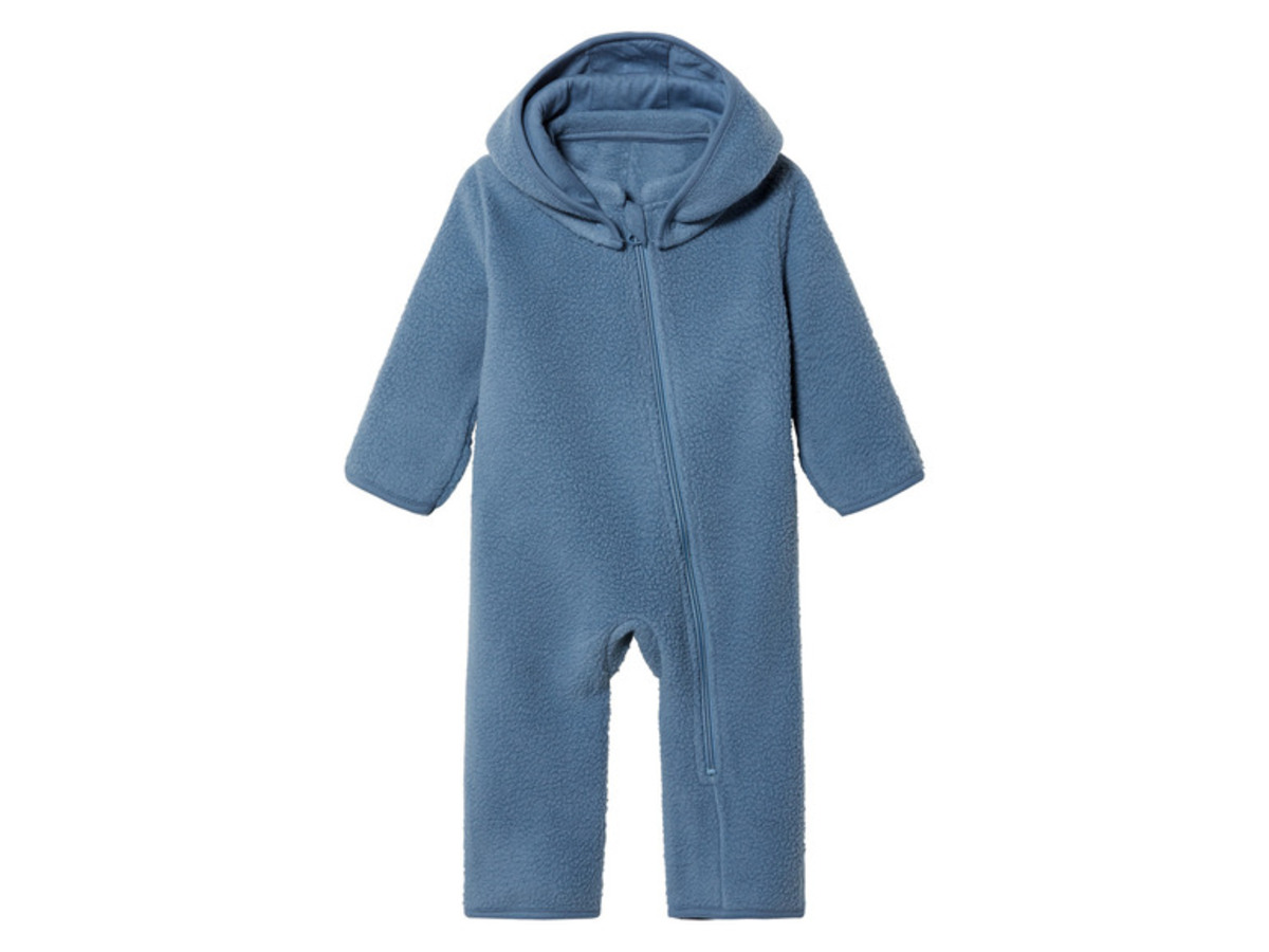 Bild 2 von lupilu® Baby Teddyfleece-Overall mit abknöpfbarer Kapuze