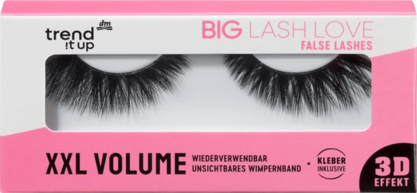 Bild 1 von trend !t up Künstliche Wimpern Big Lash Love False Lashes - XXL Volume