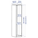 Bild 4 von PAX Korpus Kleiderschrank, Eicheneff wlas 50x58x236 cm