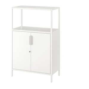 TROTTEN Schrank mit Türen, weiß 70x35x110 cm