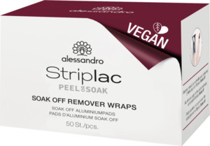 Alessandro STRIPLAC PEEL OR SOAK SOAK OFF REMOVER WRAPS - VEGAN