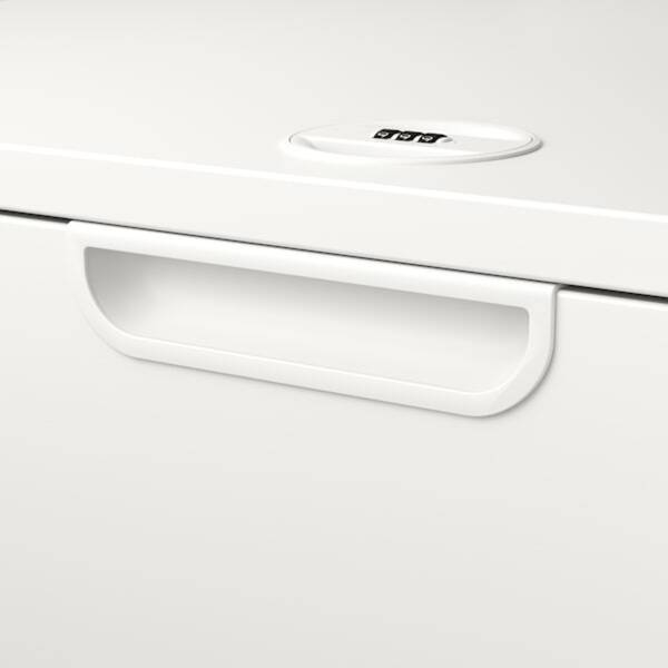 Bild 3 von GALANT Aktenaufbewahrung, weiß 160x80 cm