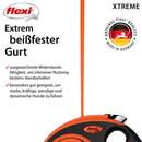 Bild 3 von flexi XTREME Gurtleine schwarz/orange M 5m