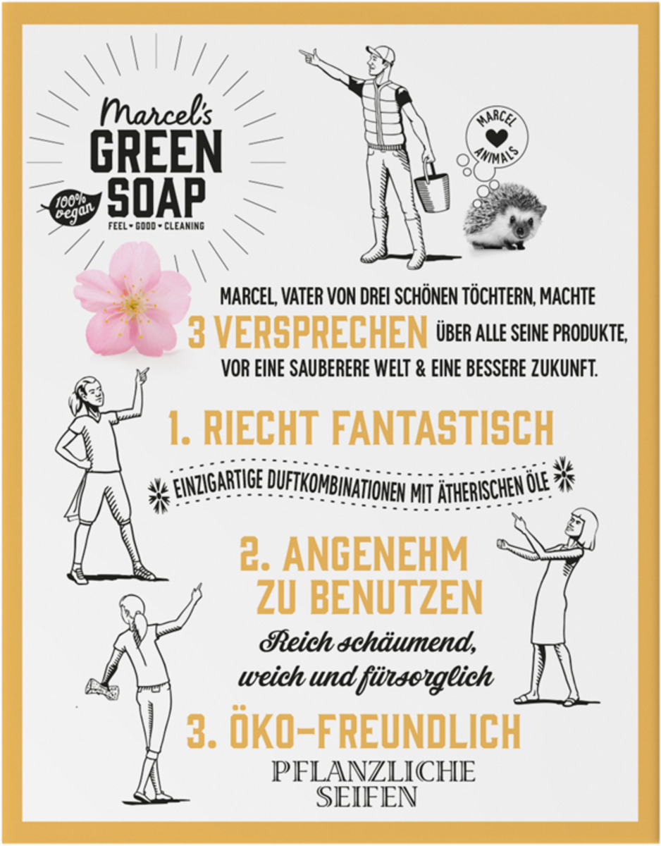 Bild 2 von Marcel's Green Soap Festes Shampoo Vanille & Kirschblüte, 90 g