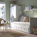 Bild 3 von HEMNES Tagesbettgestell/3 Schubladen, weiß 80x200 cm