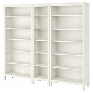 HEMNES Bücherregal, weiß gebeizt 229x197 cm