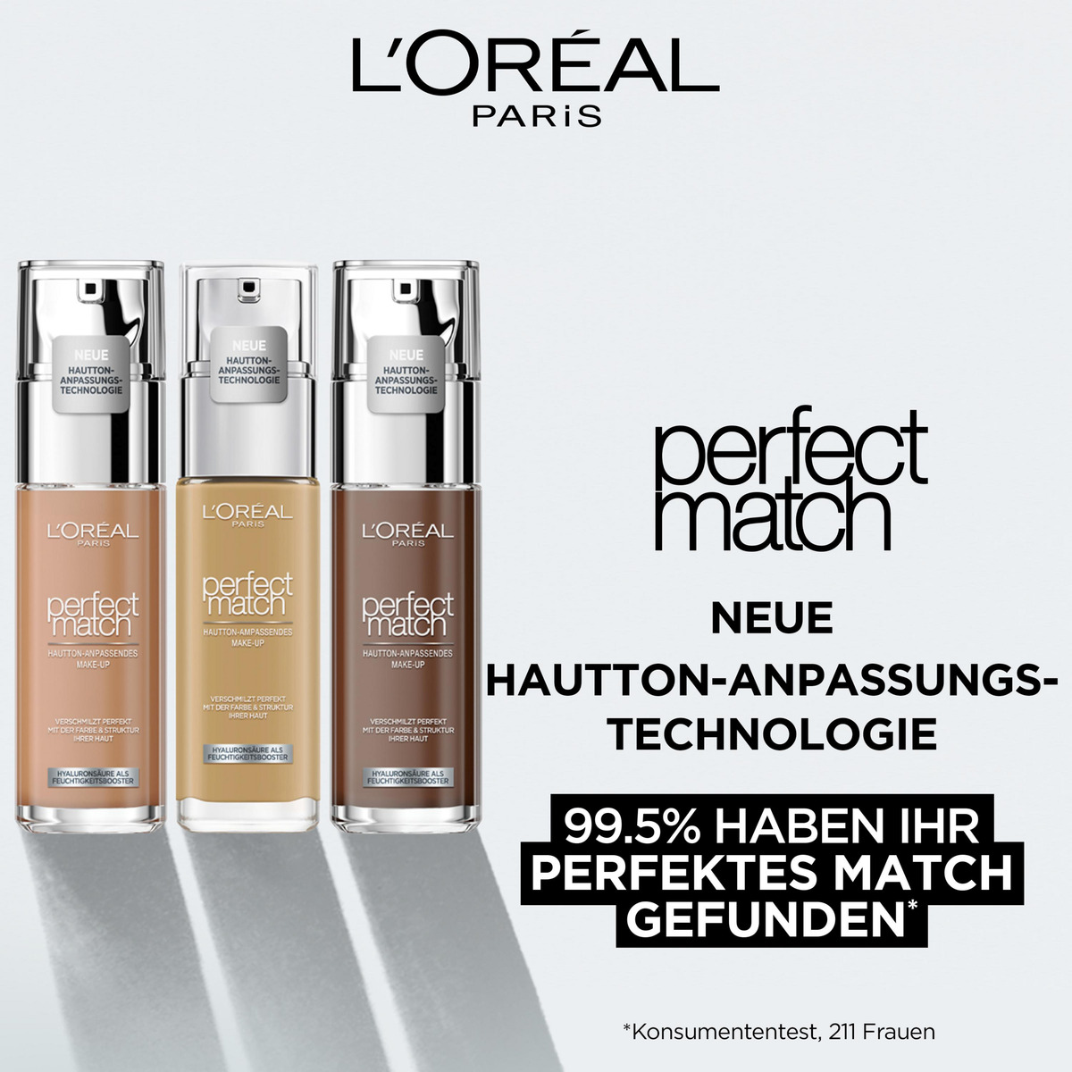 Bild 2 von L’Oréal Paris Perfect Match Make-Up 1.D/1.W Golden Ivory, 30 ml