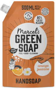 Marcel's Green Soap Handseife Orange & Jasmin Nachfüllbeutel, 500 ml