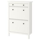 Bild 1 von HEMNES Schuhschrank, 2fach, weiß 89x30x127 cm