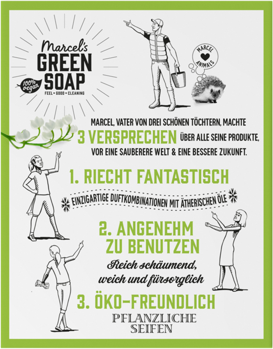 Bild 2 von Marcel's Green Soap Festes Shampoo Tonka & Maiglöckchen, 90 g