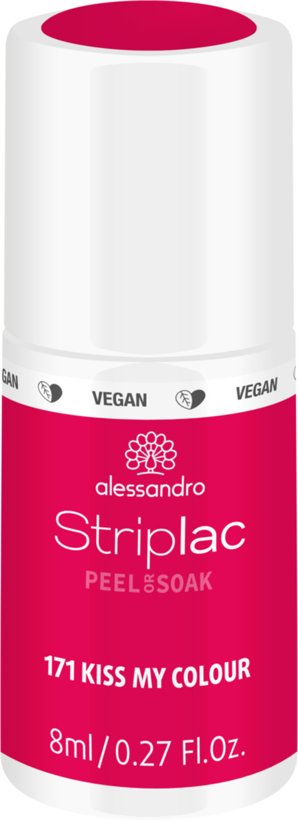 Bild 1 von Alessandro STRIPLAC PEEL OR SOAK KISS MY COLOUR -VEGAN, 8 ml