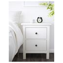 Bild 2 von HEMNES Kommode mit 2 Schubladen, weiß gebeizt 54x66 cm