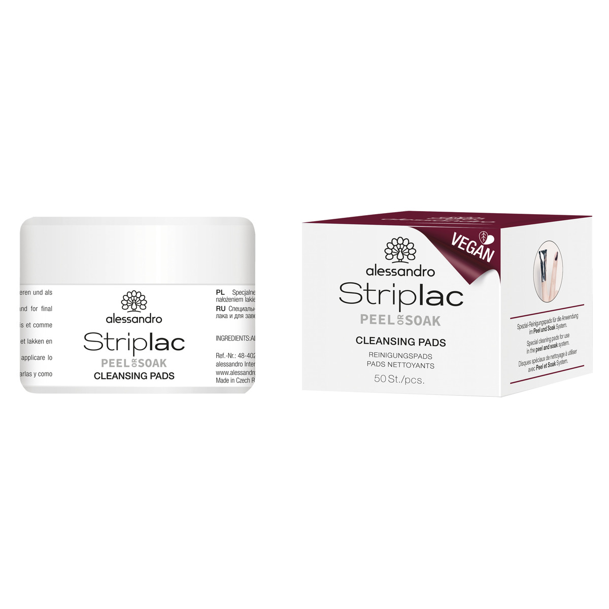 Bild 3 von Alessandro STRIPLAC PEEL OR SOAK STRIPLAC REINIGUNGSPADS - VEGAN