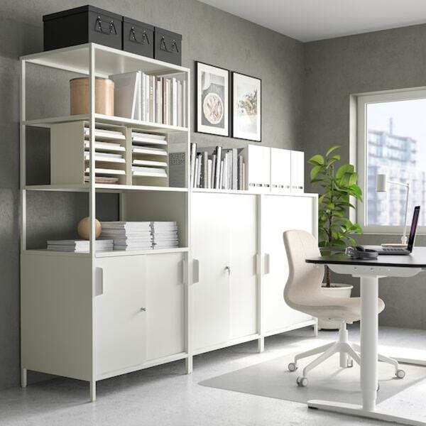 Bild 3 von TROTTEN Schiebetürenschrank, weiß 160x110 cm