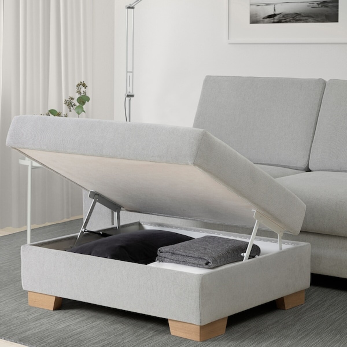 Bild 3 von SÖRVALLEN Hocker mit Aufbewahrung