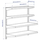 Bild 3 von BROR Wandregalkombination, schwarz 88x30/45x90 cm