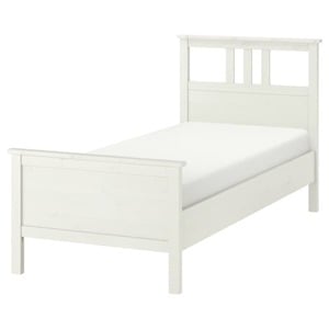 HEMNES Bettgestell, weiß gebeizt 90x200 cm