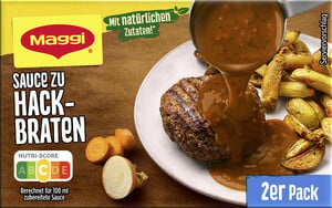 Maggi Sauce zu Hackbraten ergibt 2x 250ML