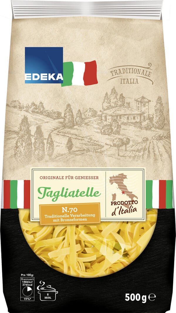 Bild 1 von EDEKA Italia Nudeln Tagliatelle gelb 500G