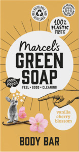 Marcel's Green Soap Feste Duschpflege Vanille & Kirschblüte, 150 g