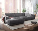 Bild 1 von Ecksofa Cubico 350x190 cm Cord Anthrazit Recamiere links