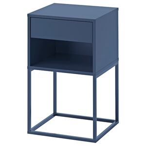 VIKHAMMER Ablagetisch, blau 40x39 cm