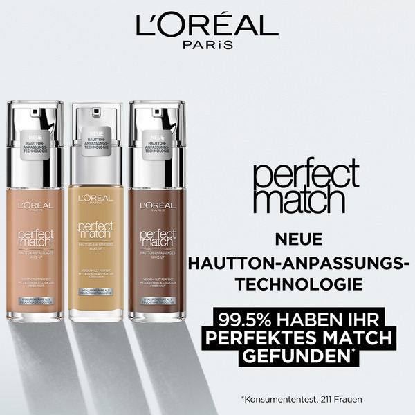 Bild 2 von L’Oréal Paris Perfect Match Make-Up 3.5.D/3.5.W Golden Peach, 30 ml