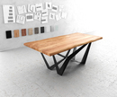 Bild 1 von Esstisch Edge 200x100 XL Akazie Natur Spider Flachstahl Schwarz Live-Edge