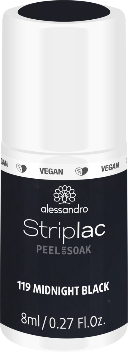 Bild 1 von Alessandro STRIPLAC PEEL OR SOAK MIDNIGHT BLACK -VEGAN, 8 ml