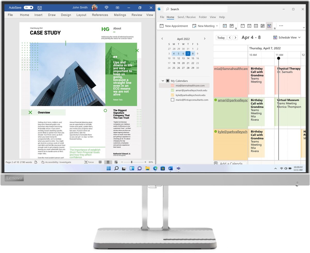 Bild 1 von L25e-40 62 cm (25") TFT-Monitor mit LED-Technik cloud grey / E