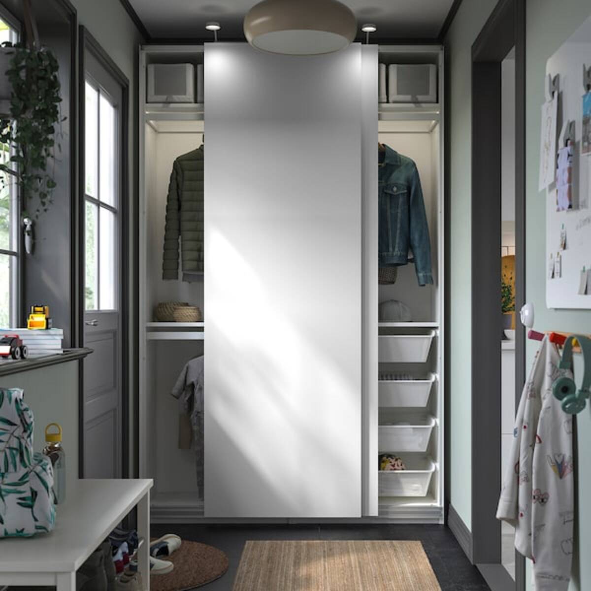 Bild 2 von PAX Korpus Kleiderschrank, weiß 75x35x236 cm