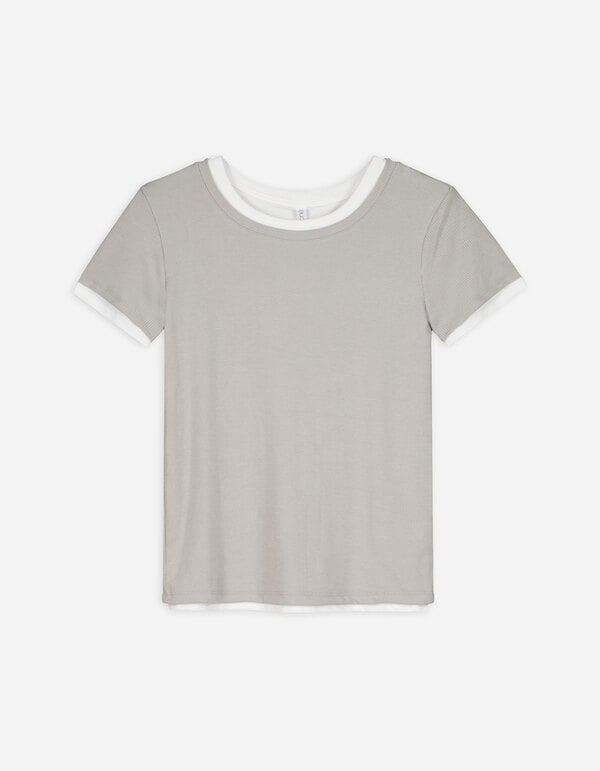 Bild 1 von Damen T-Shirt - Double-Layer-Look