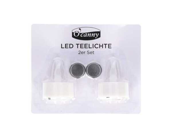 Bild 1 von O'Canny LED-Teelichte warmweiß 2er Pack