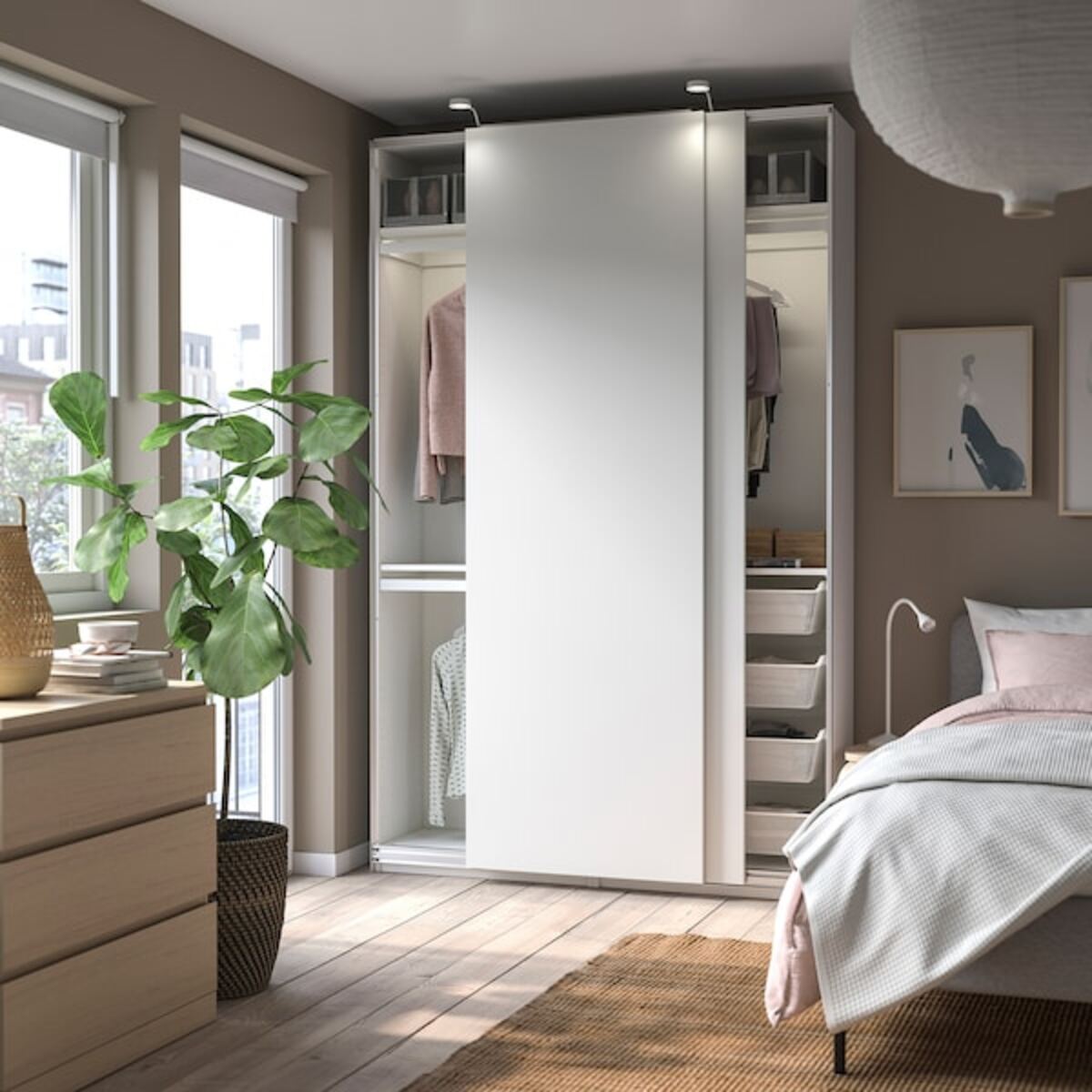 Bild 3 von PAX Korpus Kleiderschrank, weiß 75x35x236 cm