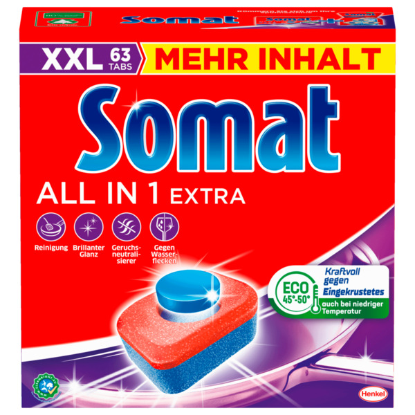 Bild 1 von Somat All in 1 Extra 63 Spülmaschinentabs 1040g