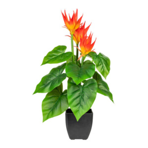 Künstl. Guzmania im Kunststofftopf, 58 cm