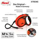 Bild 2 von flexi XTREME Gurtleine schwarz/orange M 5m