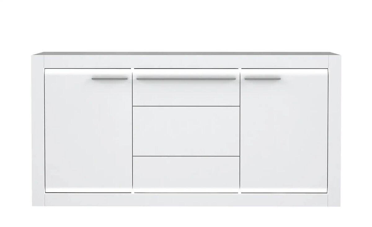 Bild 1 von Sideboard  L-Light ¦ weiß ¦ Maße (cm): B: 158 H: 78 T: 41 Kommoden & Sideboards > Sideboards - Sconto