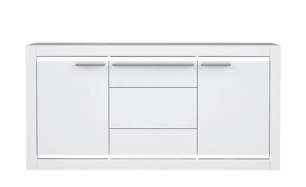 Bild 1 von Sideboard  L-Light ¦ weiß ¦ Maße (cm): B: 158 H: 78 T: 41 Kommoden & Sideboards > Sideboards - Sconto