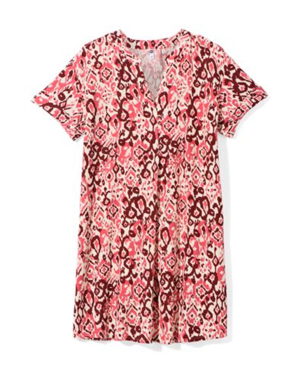 Bild 1 von Damenkleid Sola mit Leinen, Grafik rot