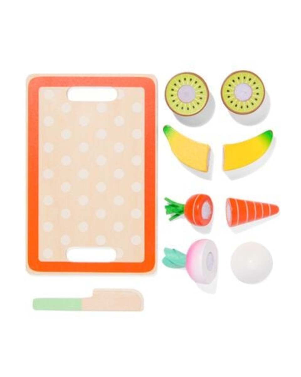 Bild 2 von Obst- und Gemüseset, Holz, 6-teilig