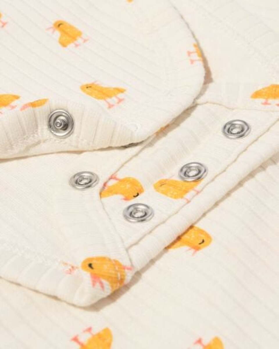 Bild 3 von größenflexibler Newborn-Wickelbody, mit Bambus und Elasthan, Feinripp, Enten eierschalenfarben