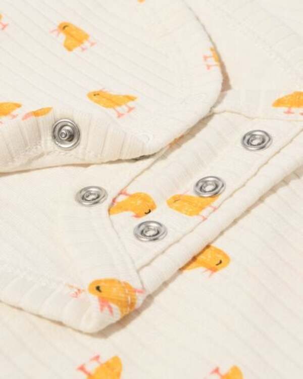 Bild 3 von größenflexibler Newborn-Wickelbody, mit Bambus und Elasthan, Feinripp, Enten eierschalenfarben