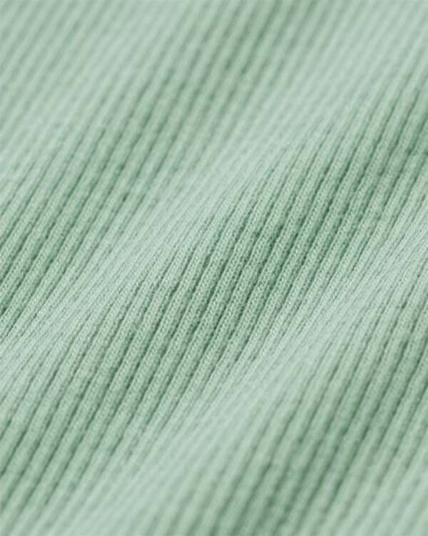 Bild 2 von größenflexibler Newborn-Wickelbody, Feinripp, mit Bambus/Elasthan grün