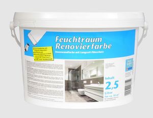 Feuchtraum Renovierfarbe Weiß