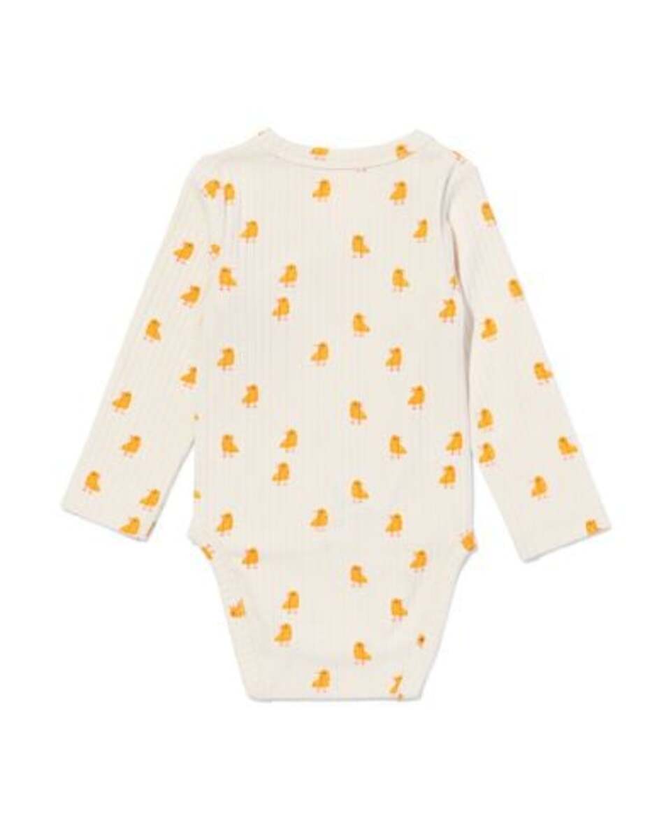 Bild 4 von größenflexibler Newborn-Wickelbody, mit Bambus und Elasthan, Feinripp, Enten eierschalenfarben